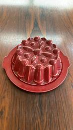 Puddingvorm donker rood societe ceramique maastricht, Ophalen of Verzenden