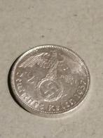 Twee reichsmark zilver 1937, Verzamelen, Militaria | Tweede Wereldoorlog, Ophalen of Verzenden, Duitsland