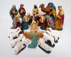 Complete grote oude gipsen kerstgroep jaren 50, Ophalen, Gebruikt