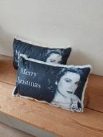 Kussens zwart wit met bont, Huis en Inrichting, Woonaccessoires | Kussens, Ophalen of Verzenden, Nieuw, Zwart, Rechthoekig