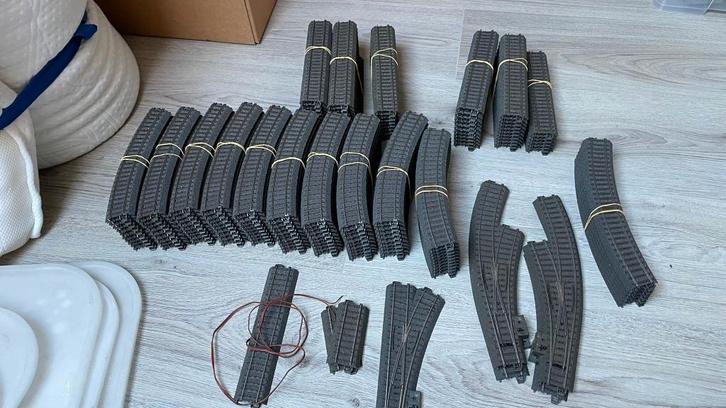 Partij Marklin C-rails en trafo's, Hobby en Vrije tijd, Modeltreinen | H0, Zo goed als nieuw, Rails, Wisselstroom, Märklin, Analoog