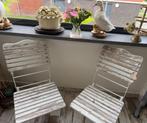 2 Robuste Brocante Bistro Stoelen, Ophalen of Verzenden