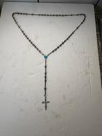 Antieke Rozenkrans met Zilverkleurige Kralen, Antiek en Kunst, Ophalen of Verzenden