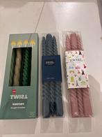 Swirl kaarsen, Huis en Inrichting, Ophalen, Overige materialen, Blauw, Nieuw