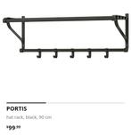 IKEA Portis Kapstok 90 cm, Gebruikt, Minder dan 100 cm, Metaal, Ophalen