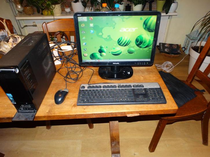 Acer Aspire X3990, Computers en Software, Desktop Pc's, Gebruikt, 2 tot 3 Ghz, HDD, 8 GB, Met monitor, Ophalen