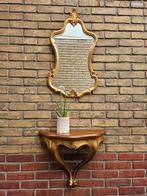 Vintage DeKnudt spiegel met wandconsole, Minder dan 50 cm, ...., Minder dan 100 cm, Overige vormen