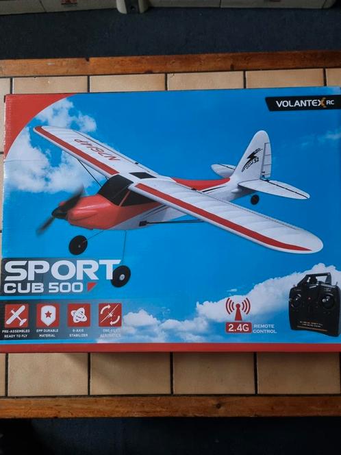 Volantex sport cub 500, Hobby en Vrije tijd, Modelbouw | Radiografisch | Vliegtuigen, Zo goed als nieuw, Elektro, RTF (Ready to Fly)