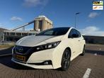 Nissan LEAF Tekna 40 kWh_1JAAR_GARANTIE_LEER_AIRCO-NETTE AUT, Auto's, Nissan, Adaptive Cruise Control, Gebruikt, 150 pk, Wit