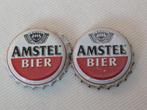 Amstel Bier Kroonkurken - 2 stuks, Verzamelen, Ophalen of Verzenden, Gebruikt, Gebruiksvoorwerp