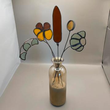 Glasbloemen glasdecoratie glas in lood beschikbaar voor biedingen