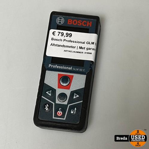 Bosch Professional GLM 50 C Afstandsmeter | Met garantie, Doe-het-zelf en Verbouw, Meetapparatuur, Zo goed als nieuw, Afstand
