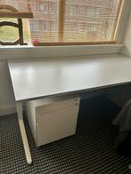 Ahrend verstelbaar bureau met ladekast, 160cm x 80cm, Huis en Inrichting, Bureaus, Ophalen, Gebruikt