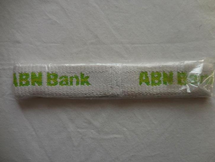 ABN Bank zweetband, Verzamelen, Merken en Reclamevoorwerpen, Nieuw, Gebruiksvoorwerp, Ophalen