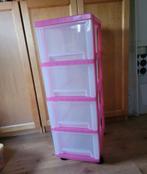 Ladenkast kunststof, Huis en Inrichting, Kasten | Ladekasten, Ophalen, Zo goed als nieuw, 3 of 4 laden, Minder dan 100 cm