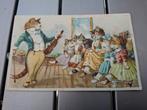 Vintage postkaart dansende  katten 1923, Verzamelen, Ansichtkaarten | Dieren, Ophalen of Verzenden, 1920 tot 1940, Hond of Kat