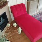 roze/rode sofa longchair, Huis en Inrichting, Banken | Sofa's en Chaises Longues, Ophalen, Gebruikt, 75 tot 100 cm