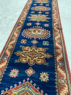 Vintage tapijt voor trap met roedes, Huis en Inrichting, Stoffering | Tapijten en Kleden, Ophalen, Gebruikt, Blauw, Vintage