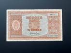 Noorwegen: Beter biljet van 10 Kroner 1945, Postzegels en Munten, Bankbiljetten | Europa | Niet-Eurobiljetten, Verzenden