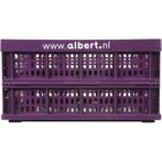 Paarse Albert klapkrat / zwarte Jumbo krat gezocht, Ophalen of Verzenden, Krat, Minder dan 35 cm