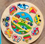 Houten Voertuigen Puzzel - Rond, 2 tot 4 jaar, Gebruikt, 10 tot 50 stukjes, Ophalen of Verzenden