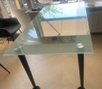 Glazen eettafel, Huis en Inrichting, Tafels | Eettafels, Ophalen, Gebruikt, 50 tot 100 cm, Glas