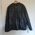 Als nieuw zwarte biker bikers jas jack mt 58 60 3xl 4xl, Zwart, Overige maten, Zo goed als nieuw, C&A