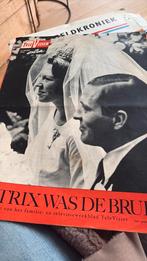 Televisier 1966 huwelijk beatrix televisie Volkswagen, Verzamelen, Ophalen of Verzenden, Zo goed als nieuw, Kaart, Foto of Prent