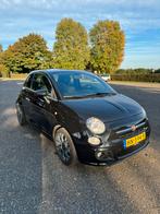 Fiat 500 0.9 80pk Twinair Turbo Dualogic 2015 Zwart, Auto's, Zwart, Origineel Nederlands, 26 km/l, Particulier