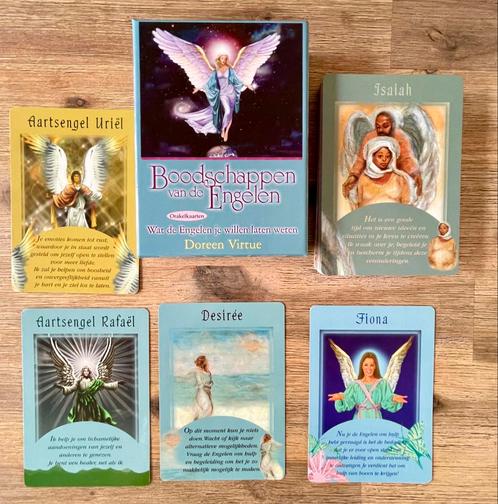 Doreen Virtue - Boodschappen van de Engelen, Boeken, Esoterie en Spiritualiteit, Zo goed als nieuw, Overige typen, Tarot of Kaarten leggen