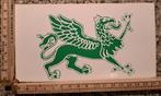 Vintage sticker Chineese groene draak autosticker, Verzamelen, Ophalen of Verzenden, Zo goed als nieuw