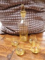 Antieke glasset/antieke karaf/likeur set/antiek glasservies, Ophalen of Verzenden