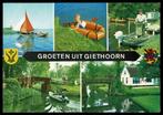 Giethoorn : groeten uit Giethoorn, Verzenden, 1940 tot 1960, Gelopen, Overijssel
