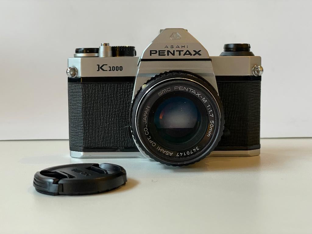 asahi pentax K1000 + 50mm 1.7, Ophalen of Verzenden, Gebruikt, Spiegelreflex, Pentax