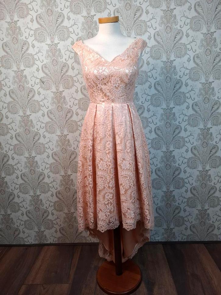 Prachtige feestjurk galajurk avondjurk mt 36, Kleding | Dames, Gelegenheidskleding, Zo goed als nieuw, Galajurk, Maat 36 (S), Roze