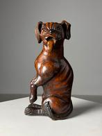 18e eeuws houten beeld Hond Saint Rocco Venice