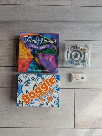 Diverse spelletjes oa Trivial en Boggle beschikbaar voor biedingen