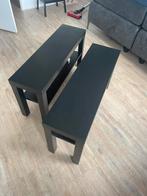2x Zwarte Ikea tv/schoenenkast, Huis en Inrichting, Minder dan 55 cm, Zo goed als nieuw, Rechthoekig, Hout