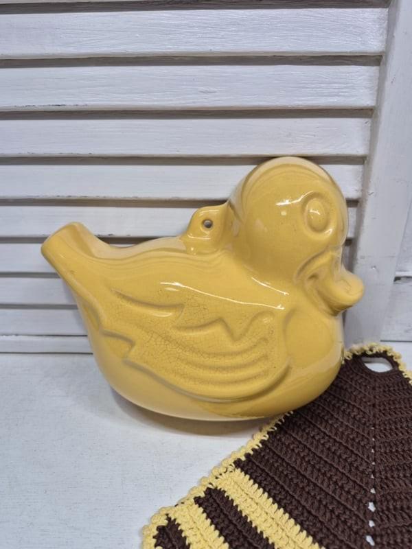 Vintage puddingvorm,  gele eend, Scheurich, Antiek en Kunst, Antiek | Keramiek en Aardewerk, Ophalen of Verzenden