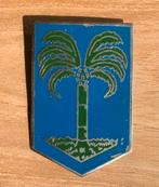 Orig. Metalen Mouwebleem Palmboom Divisie (lokale aanmaak), Ophalen of Verzenden, Landmacht, Nederland, Embleem of Badge