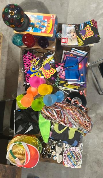 Jaren 80 feestpakket Eighties party neon party neon feest beschikbaar voor biedingen