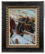 Gustave De Smet “ Uitzicht over de daken van Amsterdam", Antiek en Kunst, Ophalen