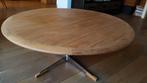 Vintage teakhouten salontafel rond, Deens design jaren 60, Huis en Inrichting, Ophalen, Gebruikt, 50 tot 100 cm, Teak vintage jaren 60