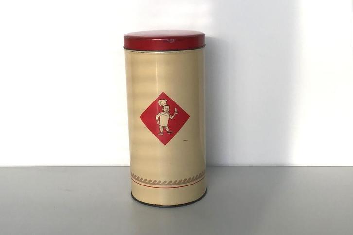 Bolletje beschuitbus, Verzamelen, Blikken, Gebruikt, Beschuit, Bolletje, Ophalen of Verzenden