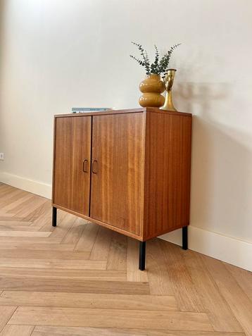 Vintage wandmeubel simpla lux teak hout jaren 50/60/70 beschikbaar voor biedingen