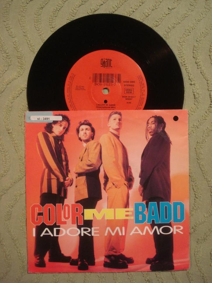 Color Me Badd 7" Vinyl Single: ‘I adore mi amor’ (Duitsland), Cd's en Dvd's, Vinyl Singles, Zo goed als nieuw, Single, R&B en Soul