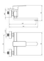 Keukenkraan, mengkraan, wandmengkraan type Maro Nero, Verzenden, Nieuw
