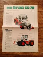 Mercedes-Benz MB trac 65/70 Brochure folder, Ophalen of Verzenden, Gelezen, Mercedes-Benz