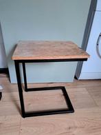 Houten bijzettafel, Huis en Inrichting, Ophalen, Gebruikt, 25 tot 50 cm, Rechthoekig