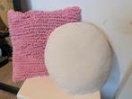 2 roze kussens, Ophalen of Verzenden, Gebruikt, Roze, Vierkant